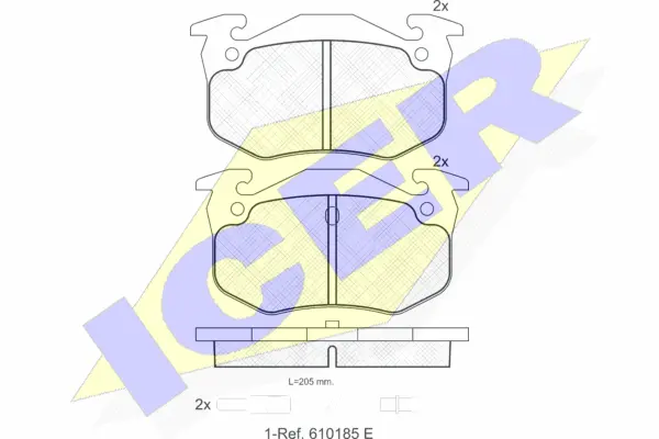 Brake Pad Set, disc brake (180535)