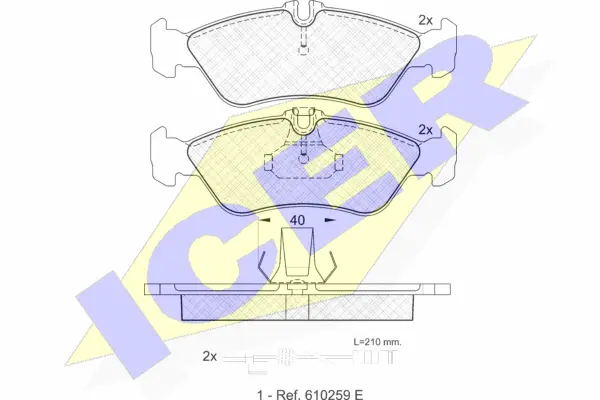 Brake Pad Set, disc brake (141103)