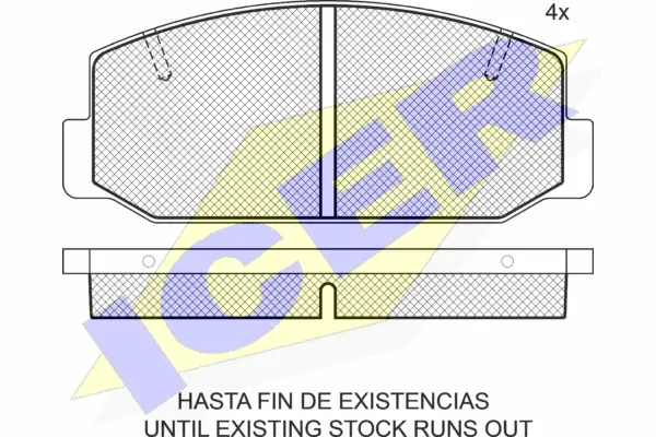 Brake Pad Set, disc brake (180293)