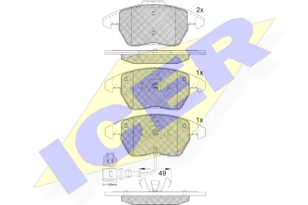 Brake Pad Set, disc brake (181567-208)