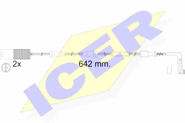 Warning Contact, brake pad wear (610538 E C)