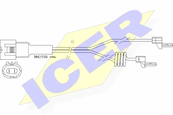 Warning Contact, brake pad wear (610233 E C)