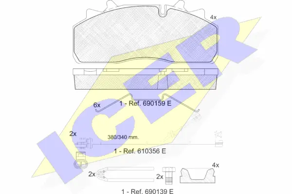 Brake Pad Set, disc brake (151623-124)