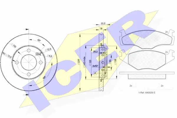 Brake Kit, disc brake (31048-5303)