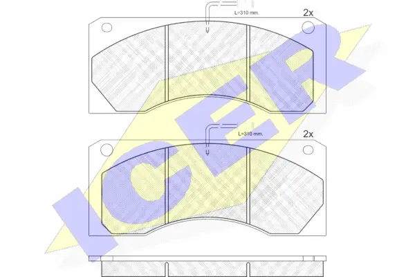 Brake Pad Set, disc brake (151038)