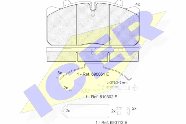 Brake Pad Set, disc brake (151253-120)