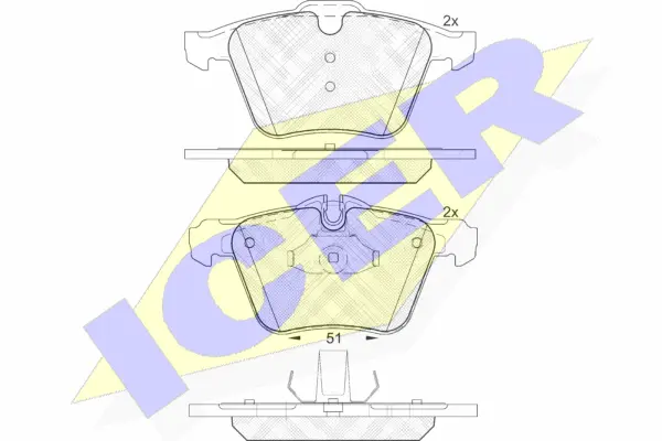 Brake Pad Set, disc brake (181902)