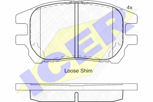 Brake Pad Set, disc brake (182107)