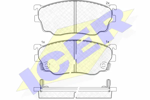 Brake Pad Set, disc brake (181334)