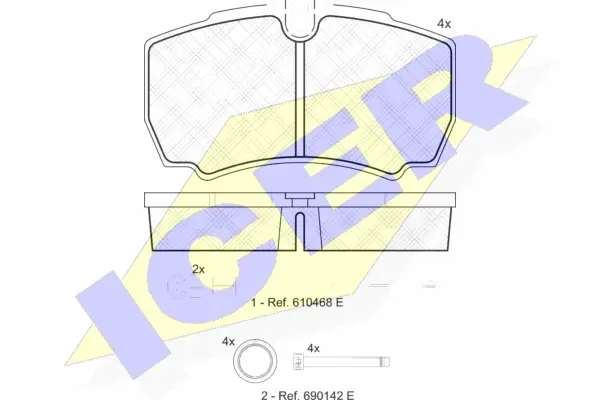 Brake Pad Set, disc brake (151640-117)