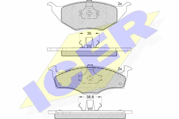 Brake Pad Set, disc brake (181373-400)