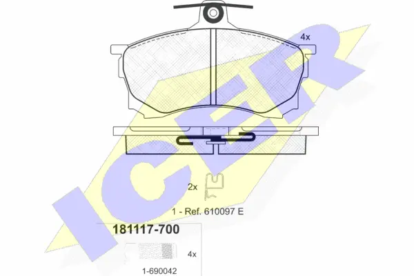 Brake Pad Set, disc brake (181117-700)