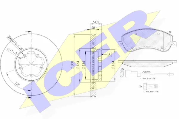 Brake Kit, disc brake (31793-5630)