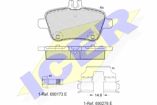 Brake Pad Set, disc brake (182039)