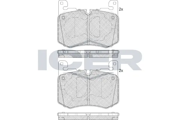 Brake Pad Set, disc brake (182407)