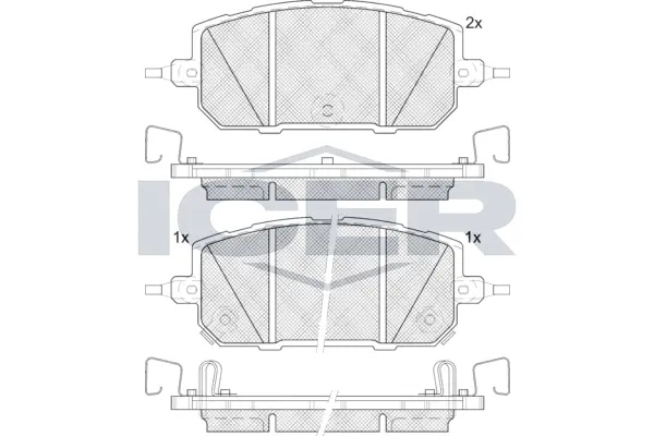 Brake Pad Set, disc brake (182433)