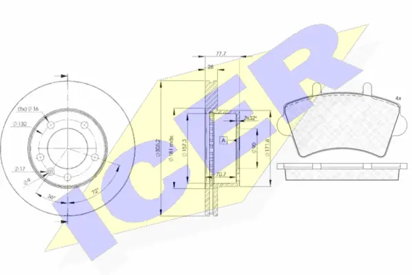 Brake Kit, disc brake (31442-6848)