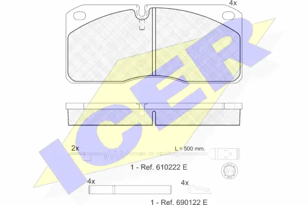 Brake Pad Set, disc brake (151078-110)