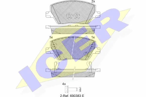 Brake Pad Set, disc brake (182275-207)