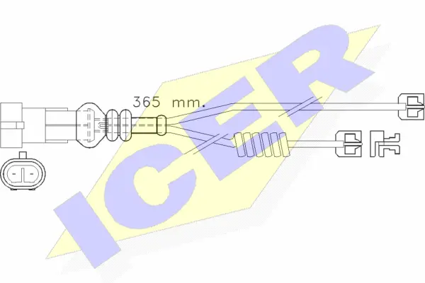 Warning Contact, brake pad wear (610301 E C)