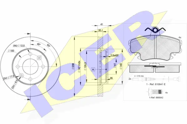 Brake Kit, disc brake (30993-6572)