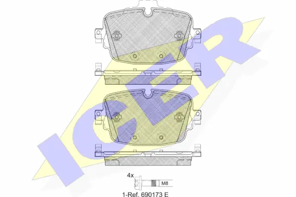 Brake Pad Set, disc brake (182341)