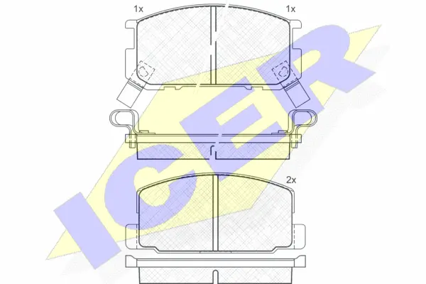Brake Pad Set, disc brake (180605)