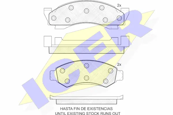 Brake Pad Set, disc brake (141175)