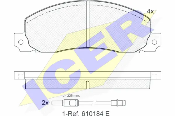 Brake Pad Set, disc brake (140620)