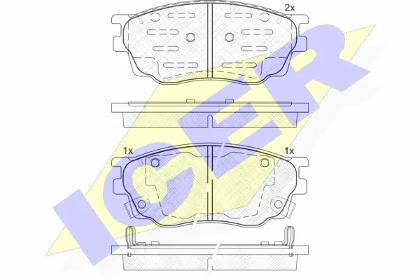 Brake Pad Set, disc brake (181542-200)