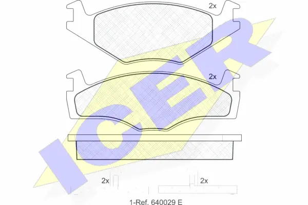 Brake Pad Set, disc brake (180460)