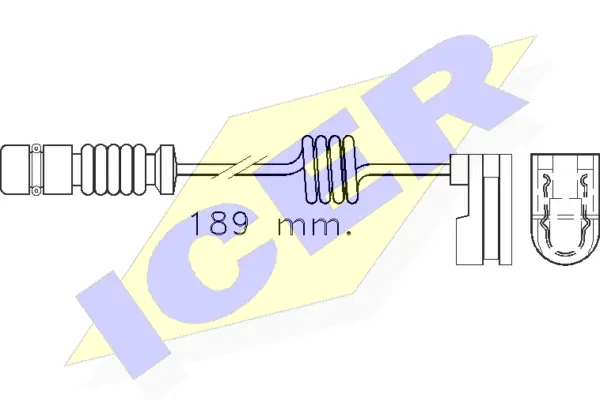 Warning Contact, brake pad wear (610377 E C)
