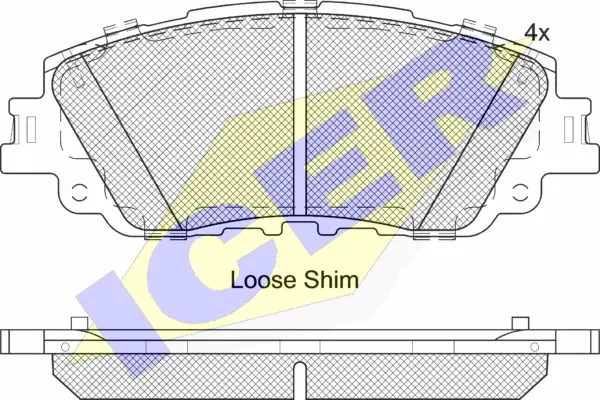 Brake Pad Set, disc brake (182307)