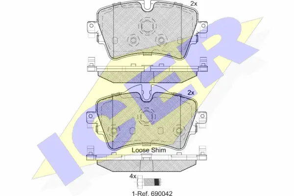 Brake Pad Set, disc brake (182211)