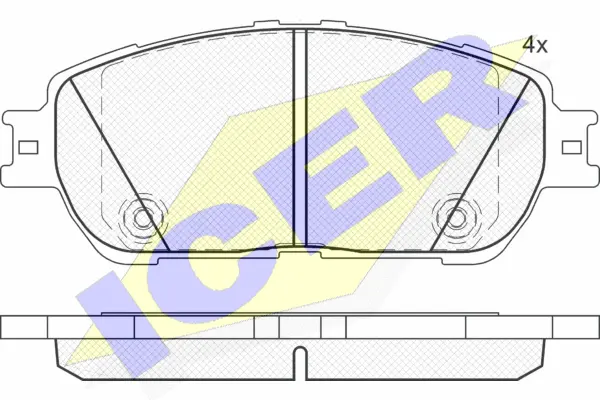 Brake Pad Set, disc brake (181690-200)