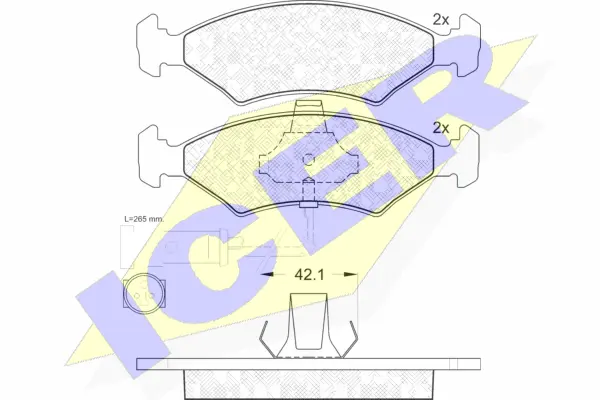 Brake Pad Set, disc brake (181230)