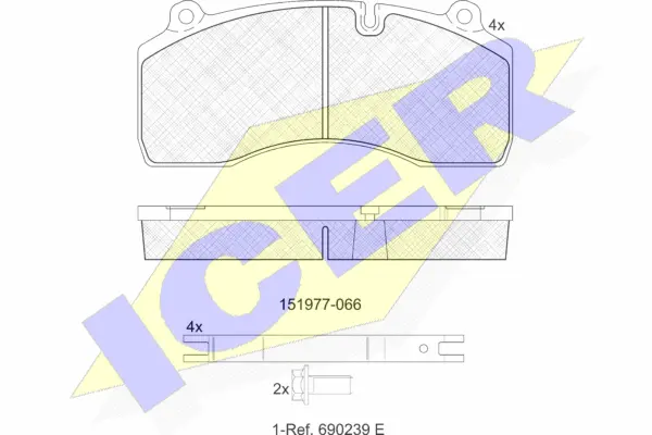 Brake Pad Set, disc brake (151977-066)