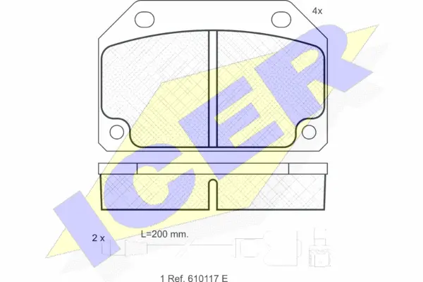 Brake Pad Set, disc brake (180387)