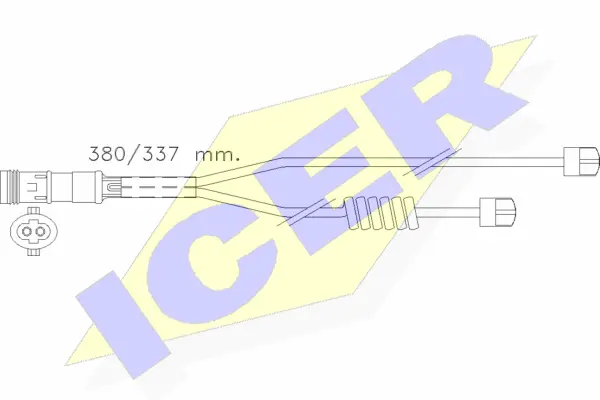 Warning Contact, brake pad wear (610303 E C)