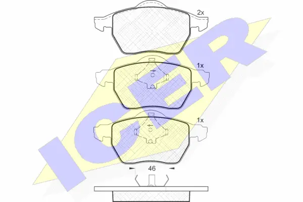 Brake Pad Set, disc brake (181294)