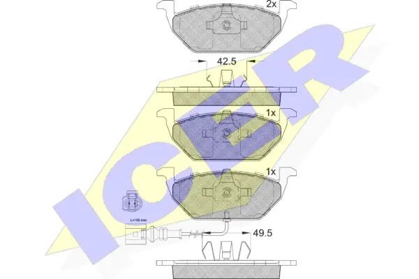 Brake Pad Set, disc brake (181349-400)
