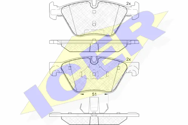 Brake Pad Set, disc brake (182002)