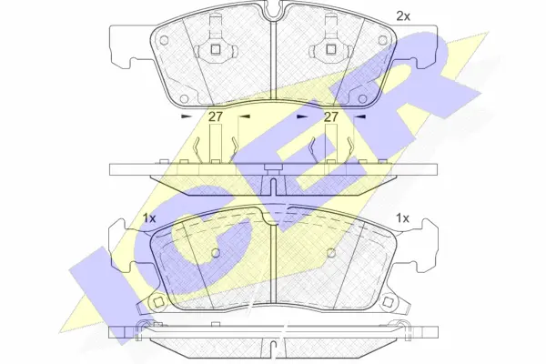Brake Pad Set, disc brake (181988)