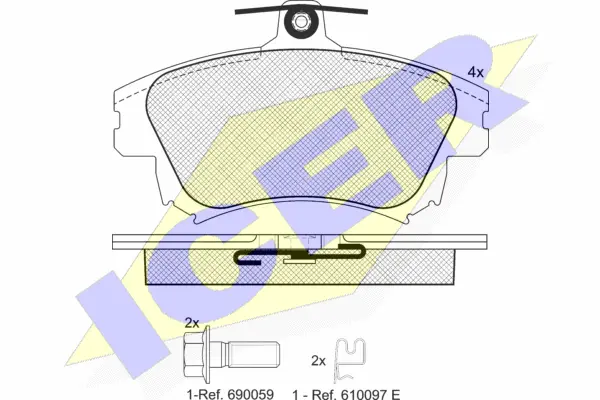 Brake Pad Set, disc brake (181236-208)
