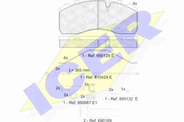 Brake Pad Set, disc brake (151254-225)
