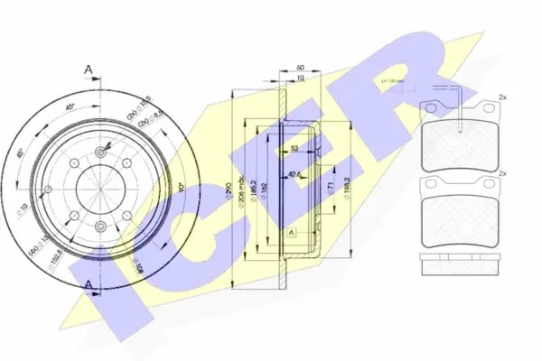 Brake Kit, disc brake (30787-4250)