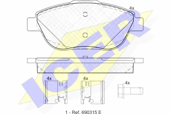 Brake Pad Set, disc brake (181925-201)