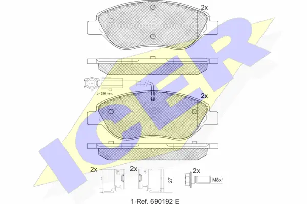 Brake Pad Set, disc brake (181445-071)