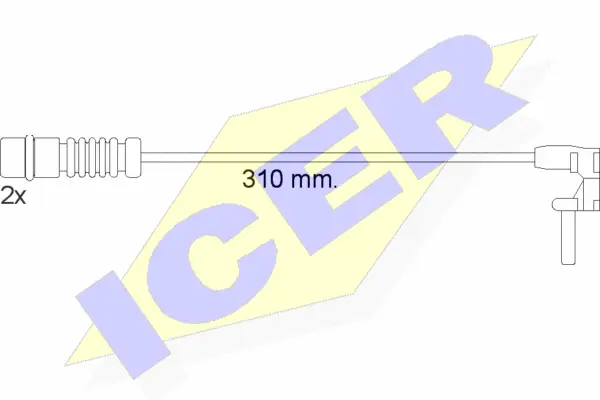 Warning Contact, brake pad wear (610453 E C)