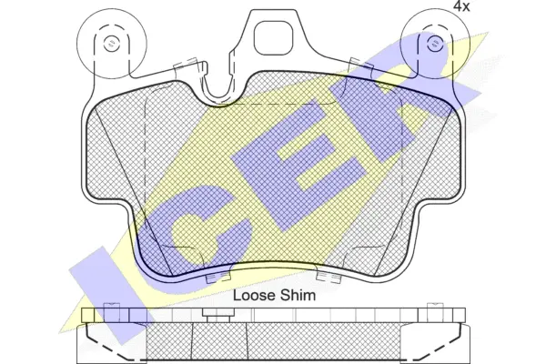 Brake Pad Set, disc brake (182204)
